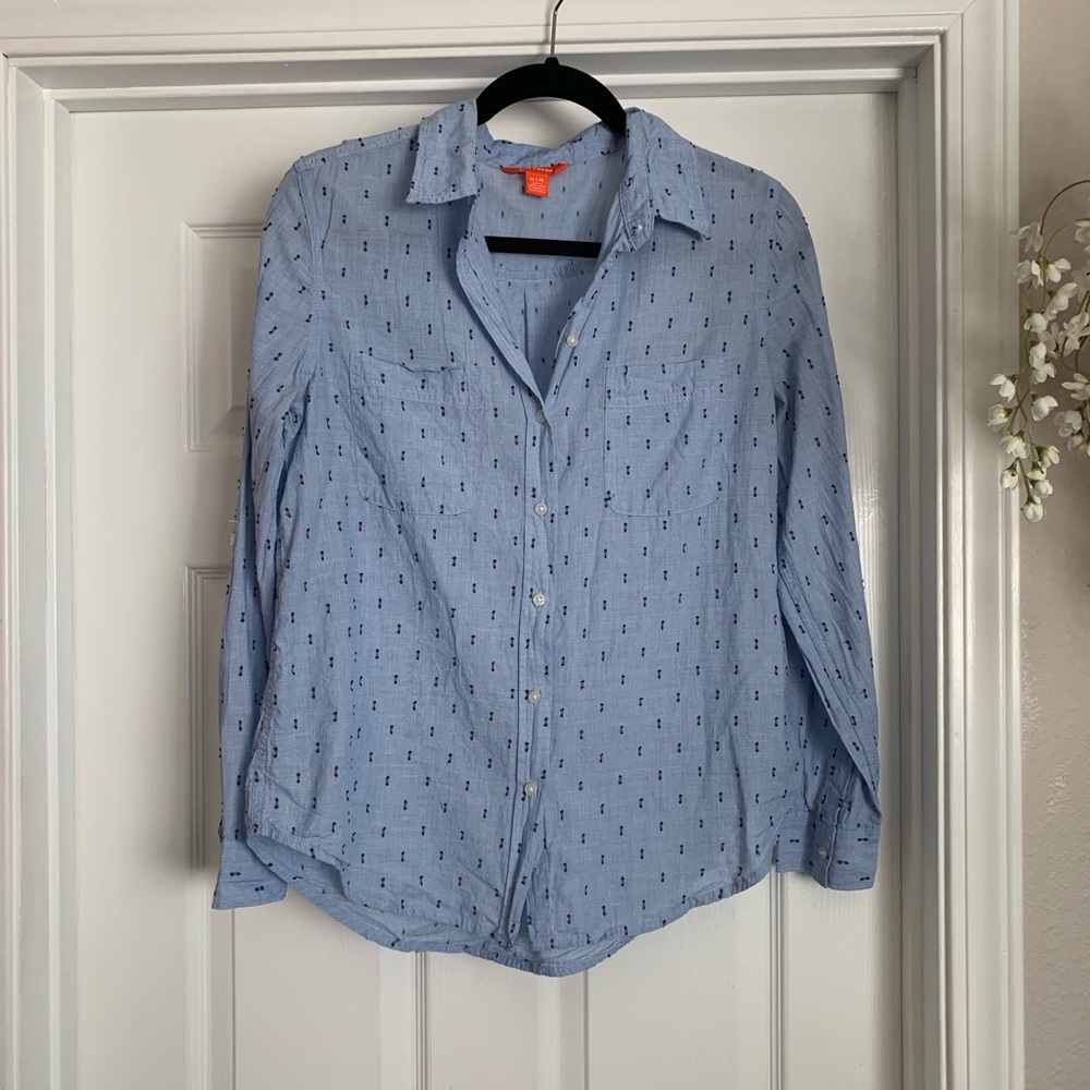 Joe Fresh long sleeve button down 💙